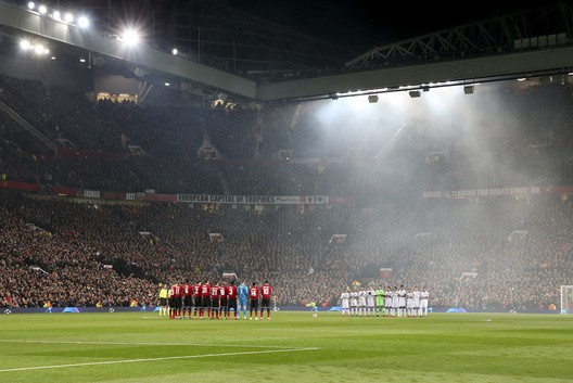 Old trafford champions league night