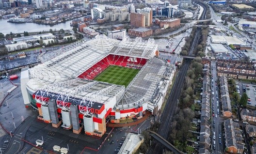 Old Trafford from the sky